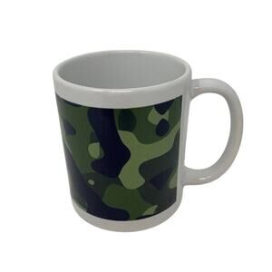 Camouflage Ceramic Coffee Mug NWOT